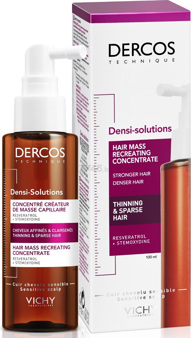 Сыворотка VICHY Dercos Densi-Solutions Для роста истонченных и редеющих волос 100 мл (3337875574372) - Фото 2